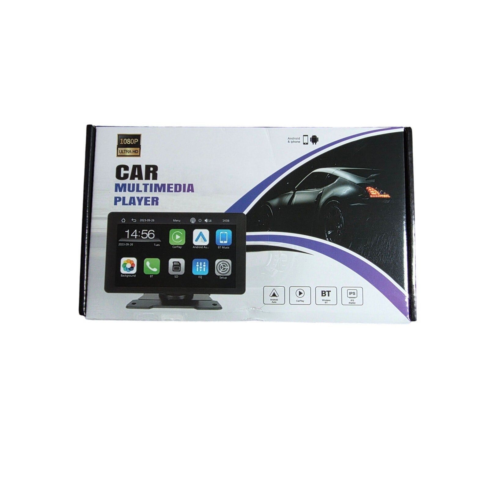 9" Car Multimedia Player | Wireless CarPlay & Android Auto | GPS, Bluetooth, Wi-Fi