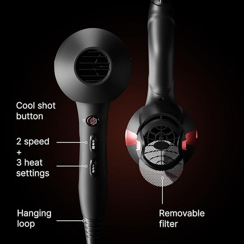 TREZORO Professional Ionic Hair Dryer – 9300 Model, 2200W Powerful Blow Dryer